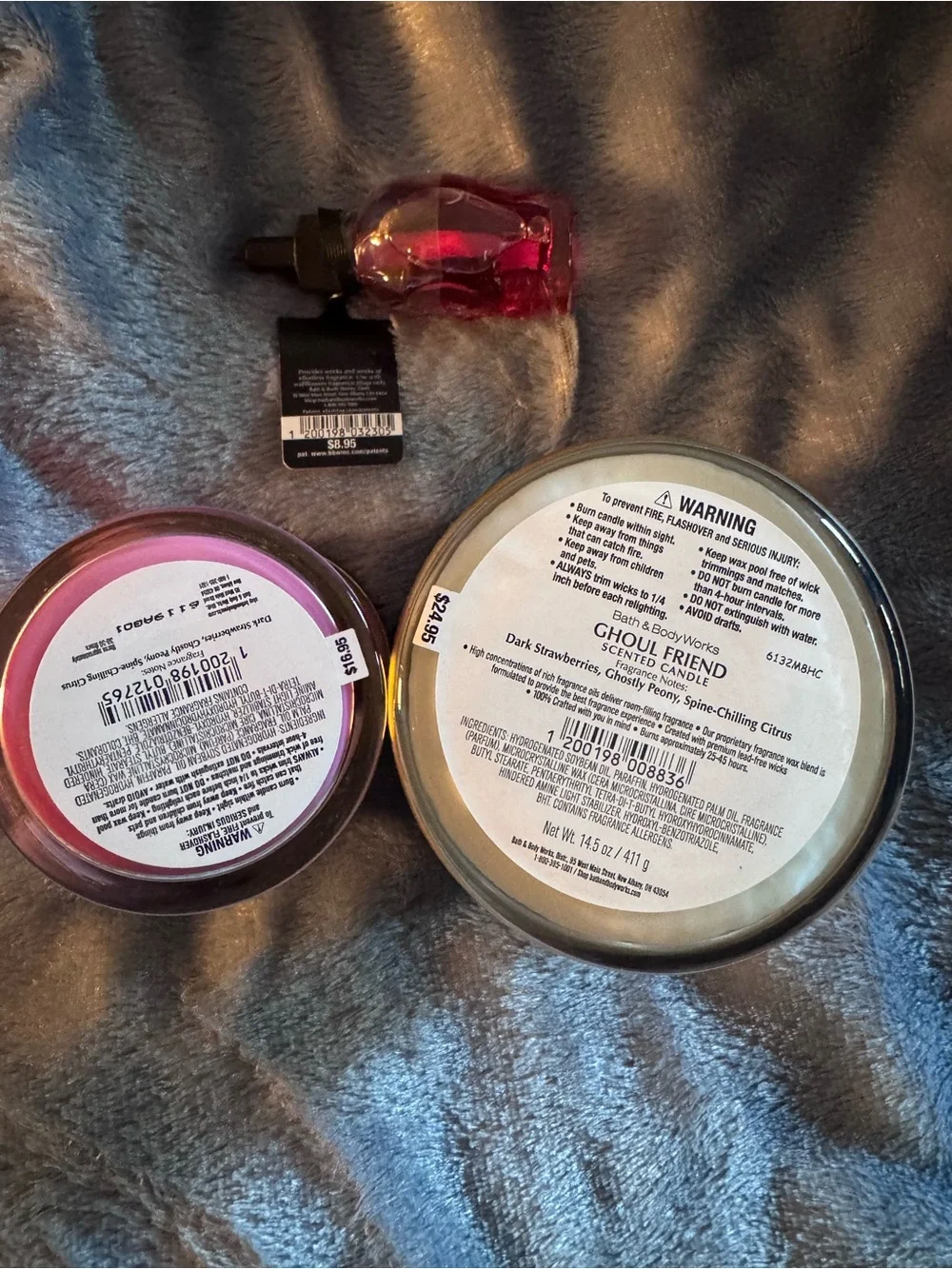 New NWT Lot Bath And Body Works Halloween Ghoul Friend 2 Candles + Wallflower